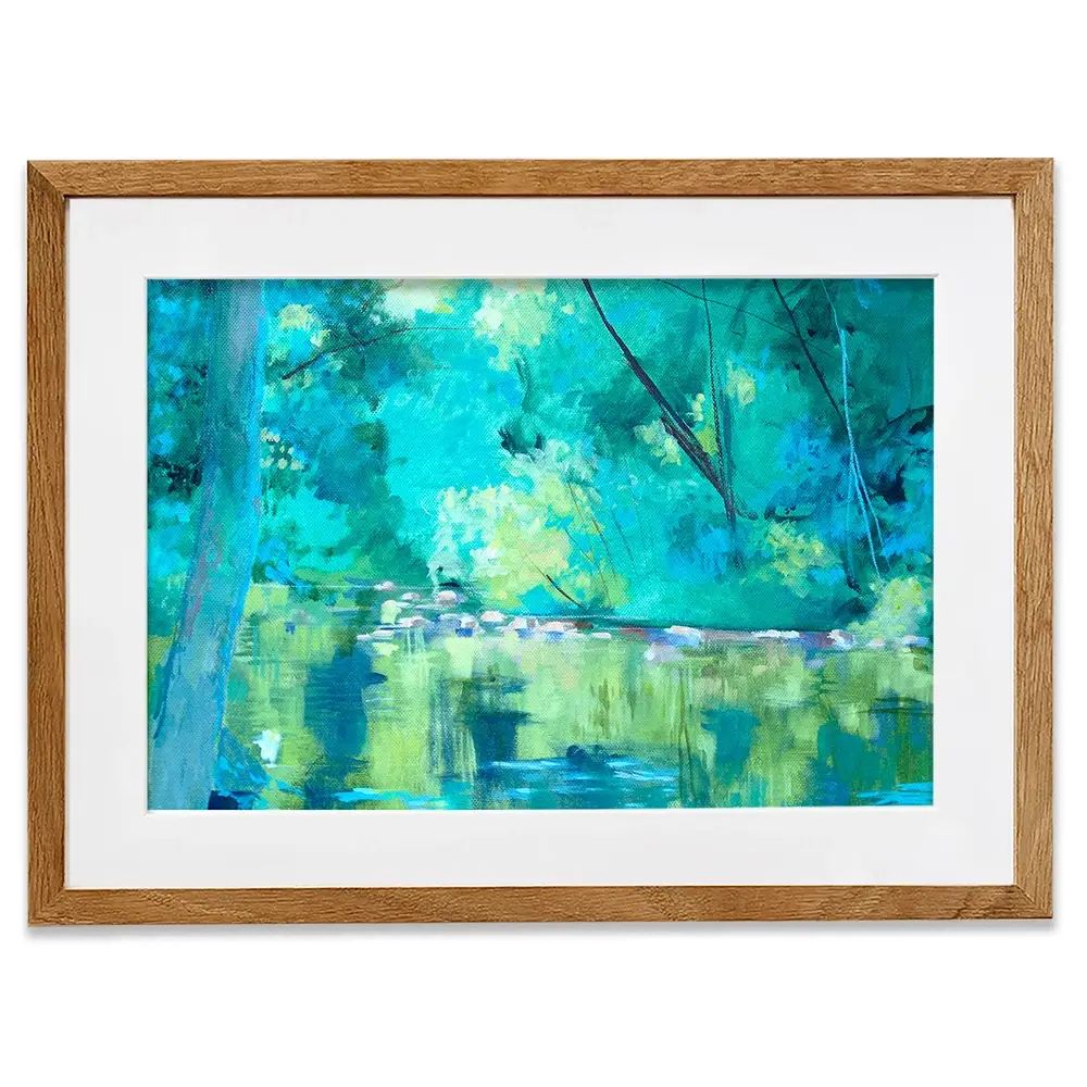 Vivid River Framed Art Print Vivid River Framed Art Print wall art product Unattributed