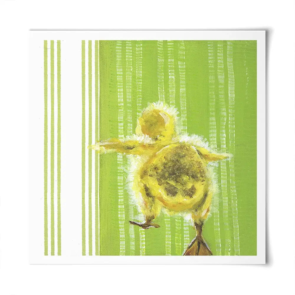 Waddle Away Square Art Print Waddle Away Square Art Print wall art product Jennifer Rutledge