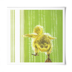 Waddle Away Square Art Print Waddle Away Square Art Print wall art product Jennifer Rutledge