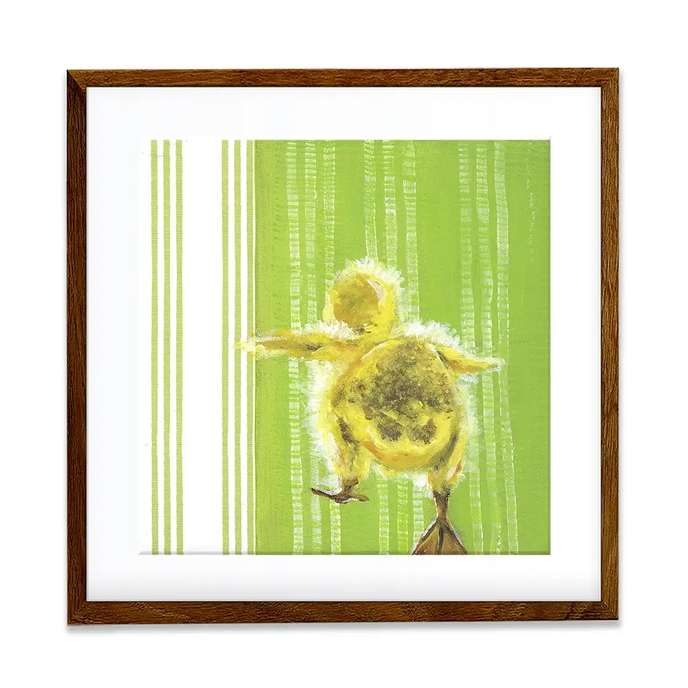 Waddle Away Square Framed Art Print Waddle Away Square Framed Art Print wall art product Jennifer Rutledge