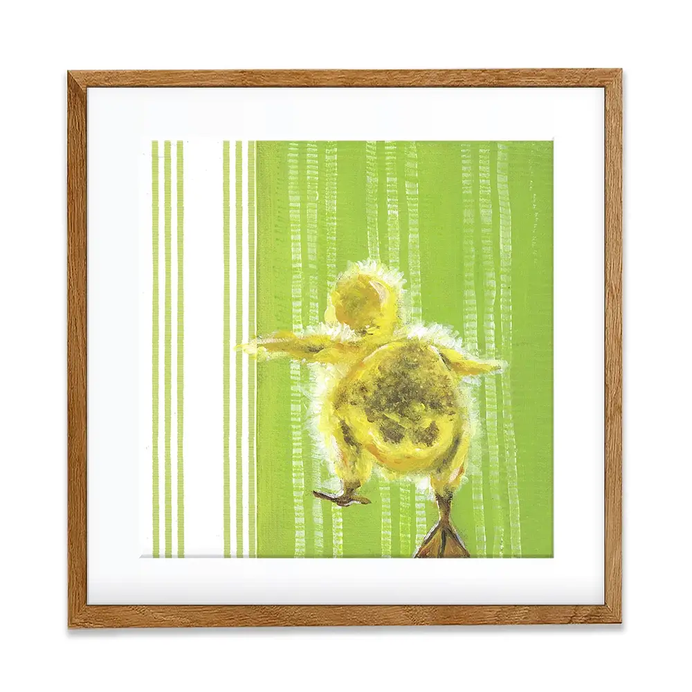 Waddle Away Square Framed Art Print Waddle Away Square Framed Art Print wall art product Jennifer Rutledge