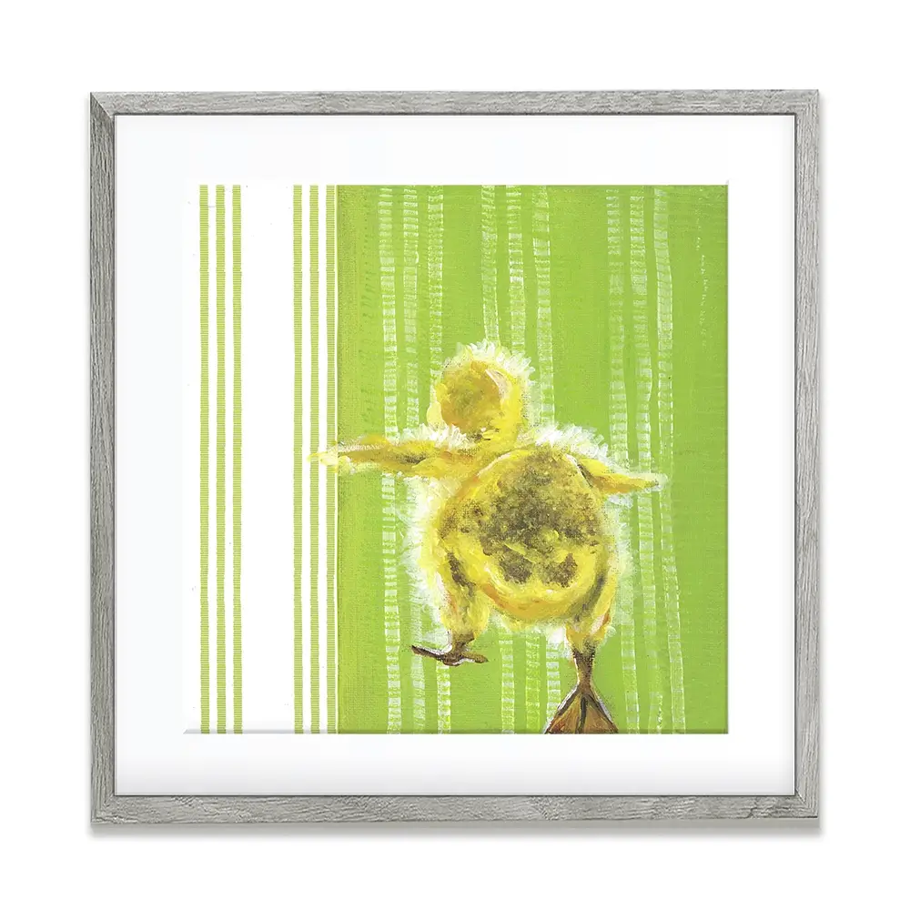 Waddle Away Square Framed Art Print Waddle Away Square Framed Art Print wall art product Jennifer Rutledge