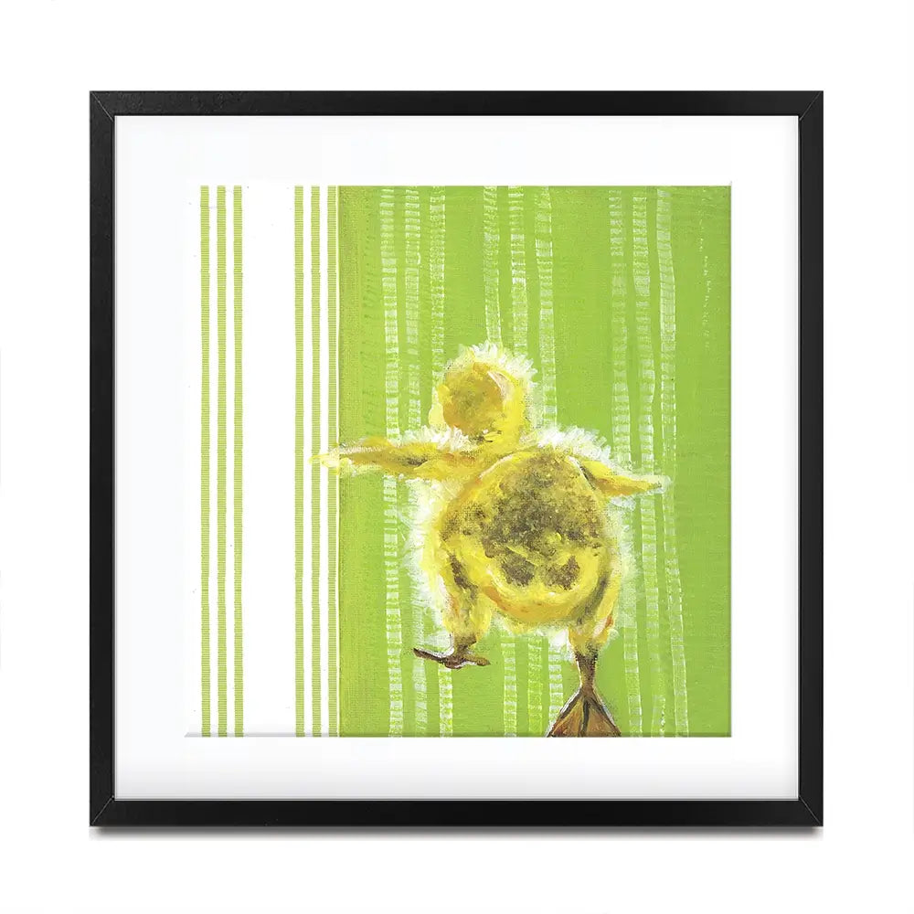 Waddle Away Square Framed Art Print Waddle Away Square Framed Art Print wall art product Jennifer Rutledge
