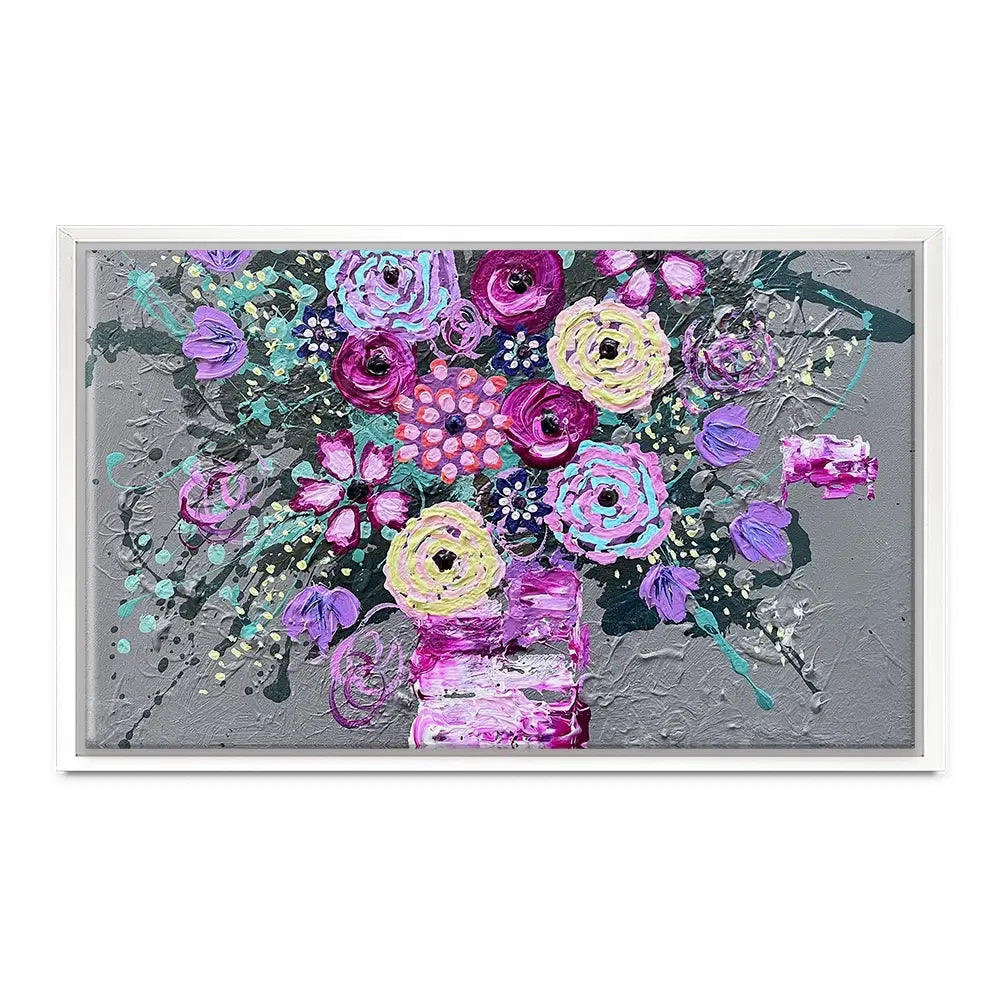 Wake Up And Smell The Roses Canvas Print Wake Up And Smell The Roses Canvas Print wall art product Jo Mulligan