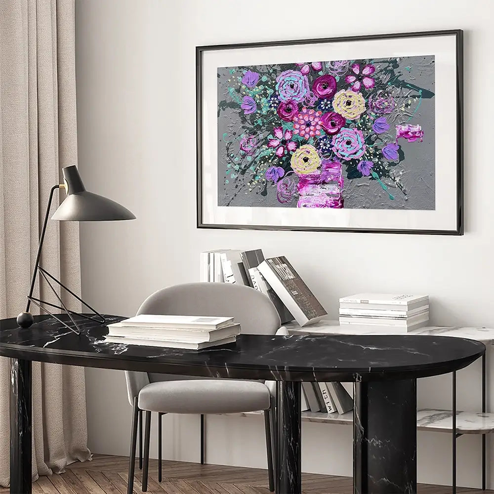 Wake Up And Smell The Roses Framed Art Print Wake Up And Smell The Roses Framed Art Print wall art product Jo Mulligan