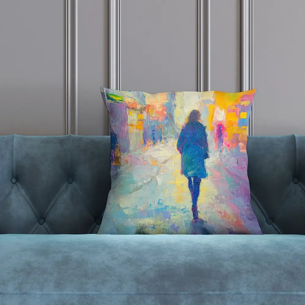 Walking Away Cushion Walking Away Cushion wall art product Tanya Ocean