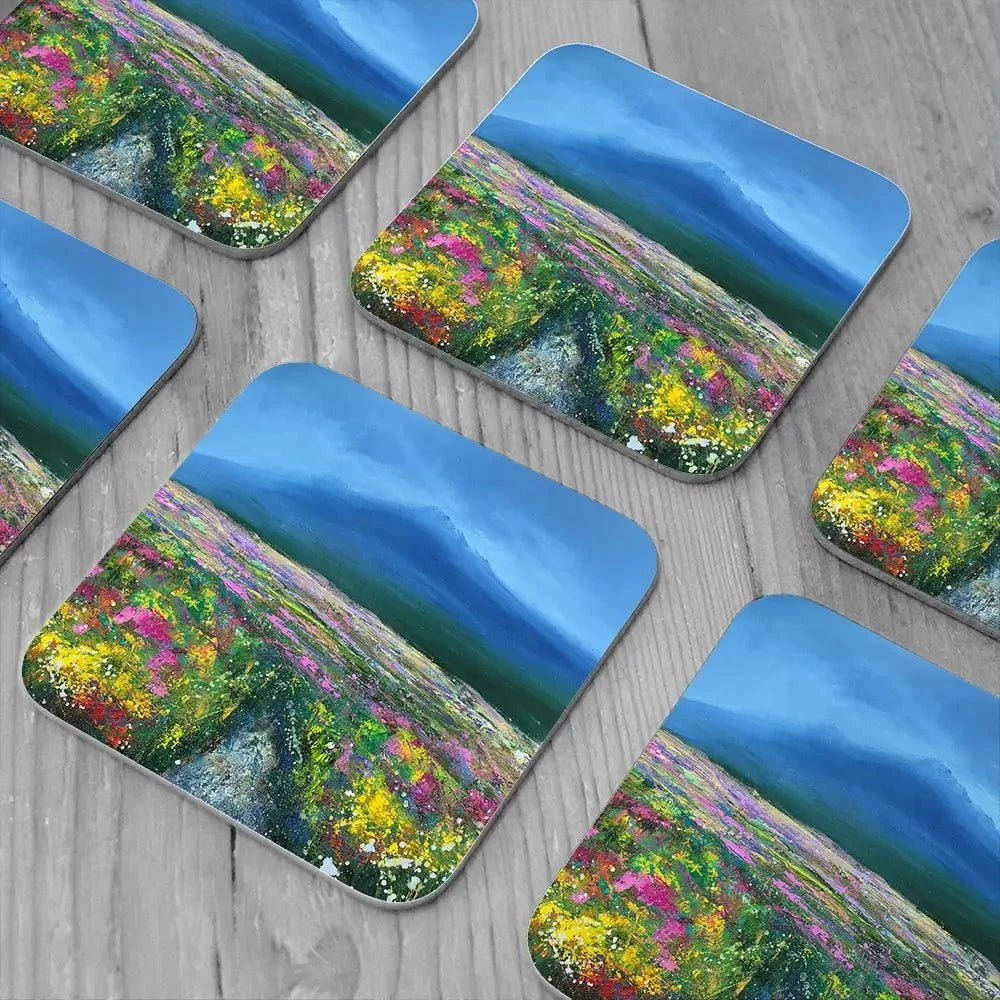 Walking On Dartmoor Coaster Set Walking On Dartmoor Coaster Set wall art product Laure Bury