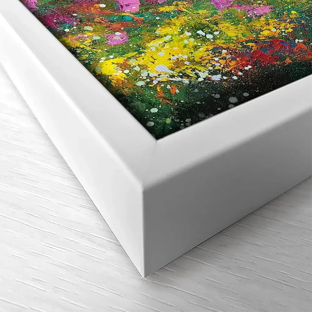 Walking On Dartmoor Square Canvas Print Walking On Dartmoor Square Canvas Print wall art product Laure Bury