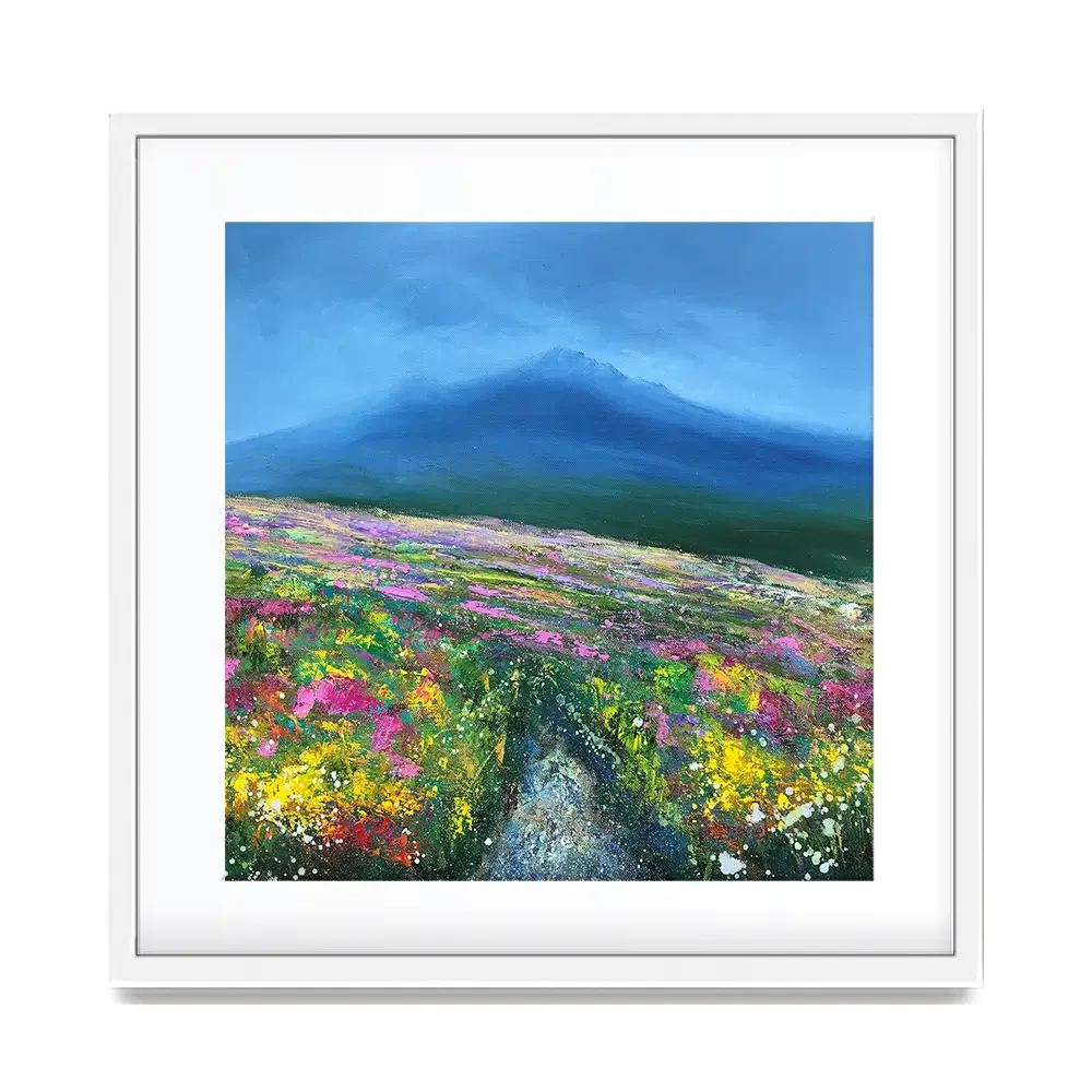 Walking On Dartmoor Square Framed Art Print Walking On Dartmoor Square Framed Art Print wall art product Laure Bury