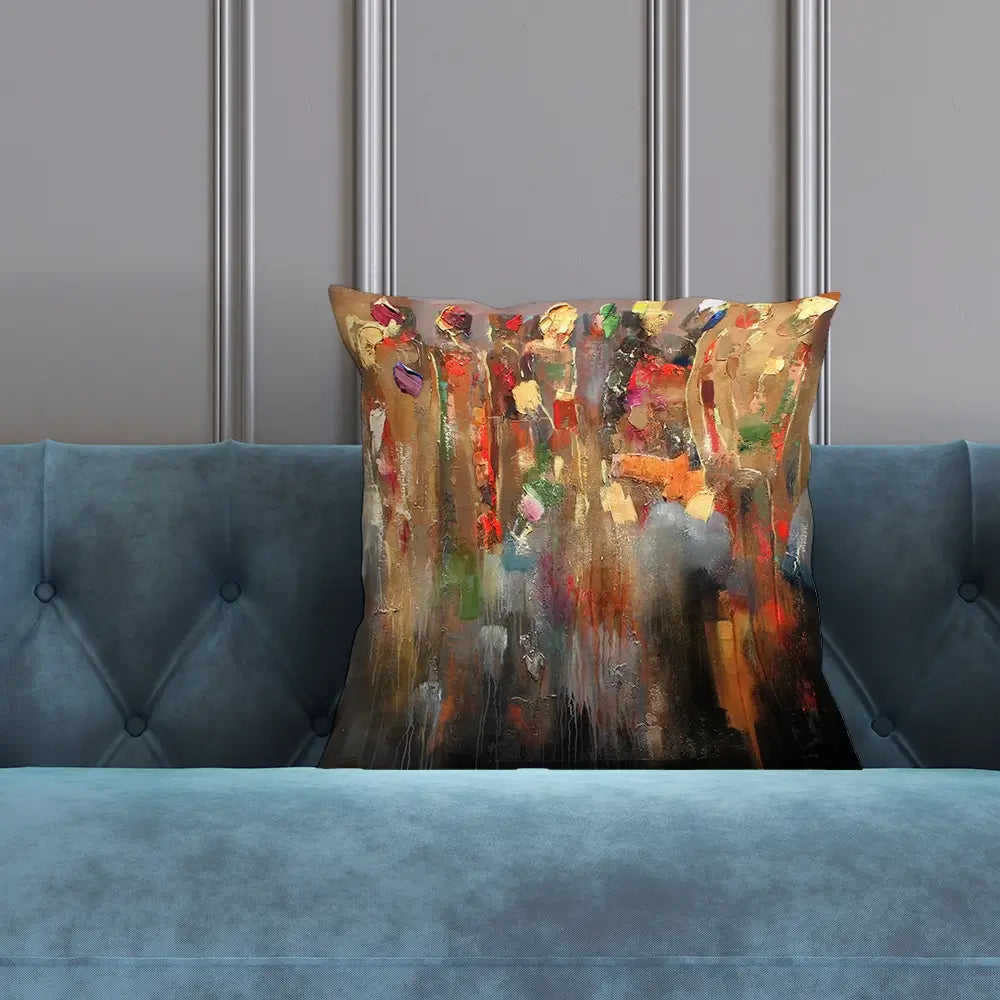 Warm Connected People Cushion Warm Connected People Cushion wall art product Studio Paint-Ing