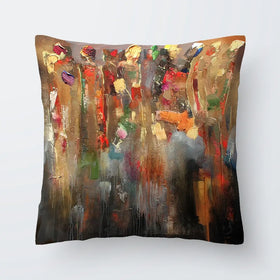 Warm Connected People Cushion Warm Connected People Cushion wall art product Studio Paint-Ing