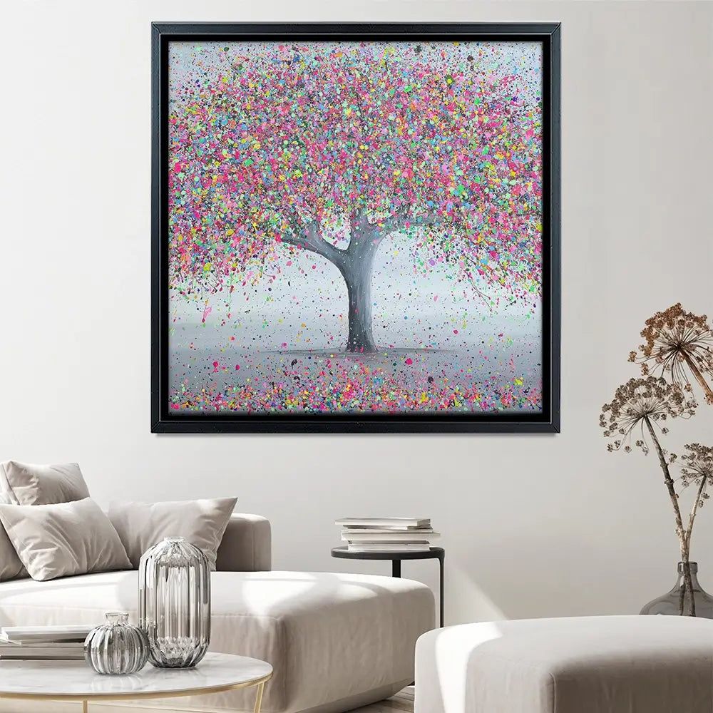 Warm Love Square Canvas Print Warm Love Square Canvas Print wall art product Art Print Shop