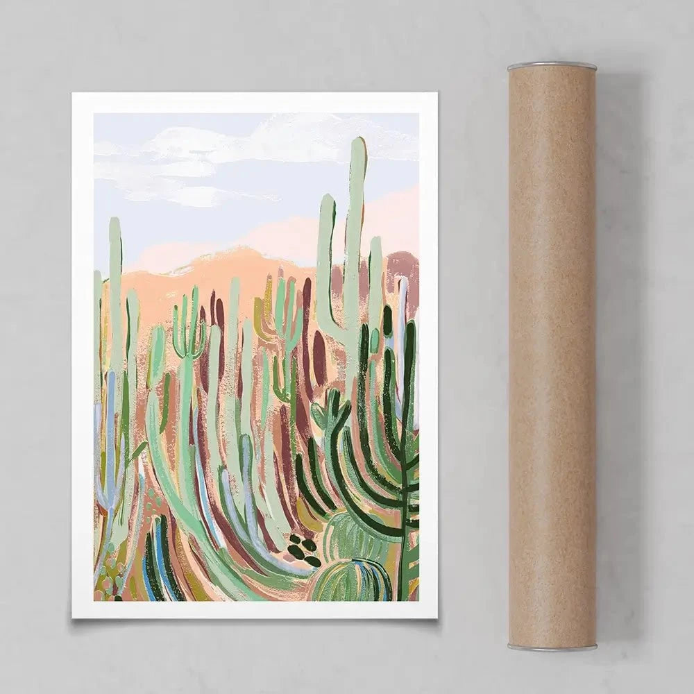 Warm Sunbaked Desert Art Print Warm Sunbaked Desert Art Print wall art product Laura Marr
