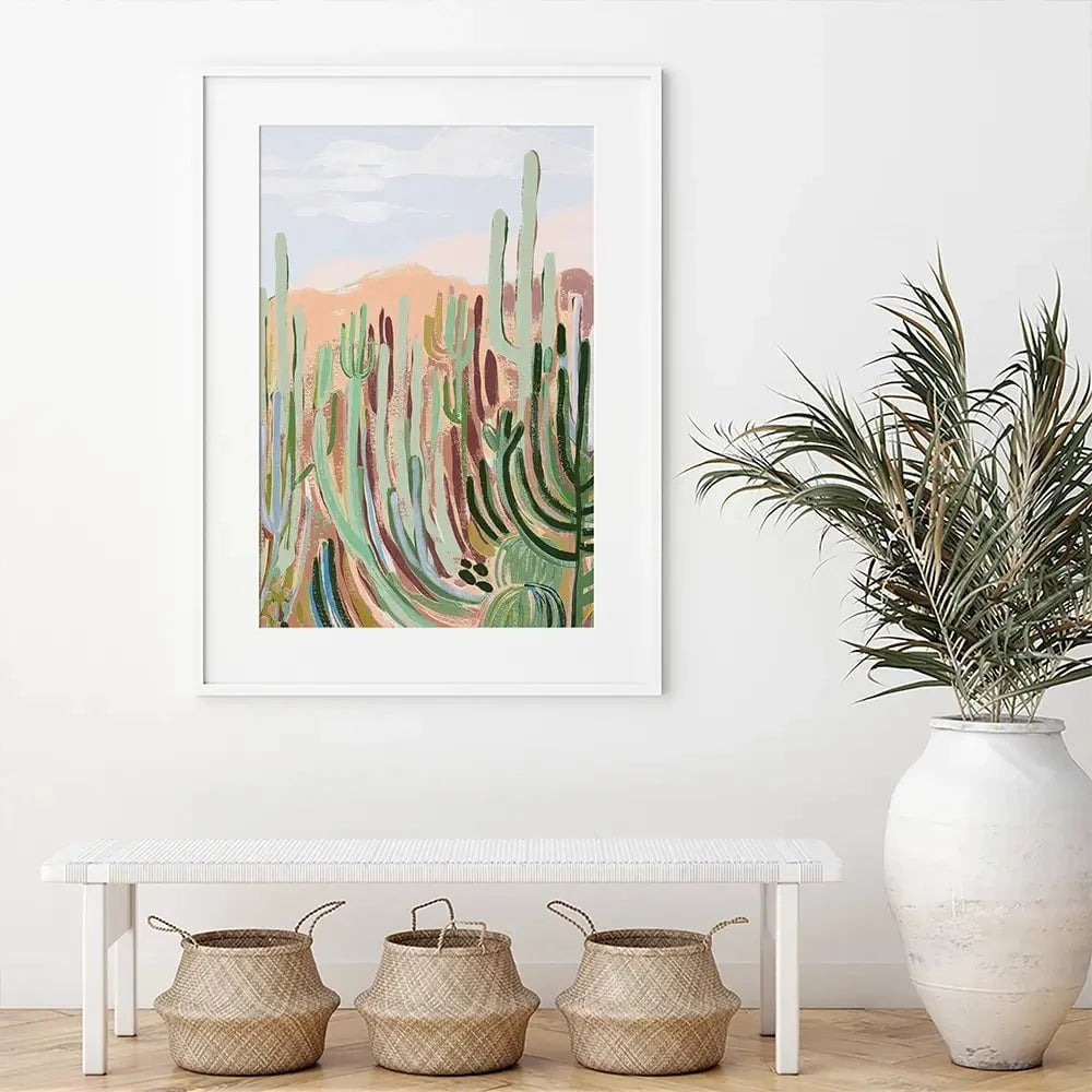 Warm Sunbaked Desert Framed Art Print Warm Sunbaked Desert Framed Art Print wall art product Laura Marr