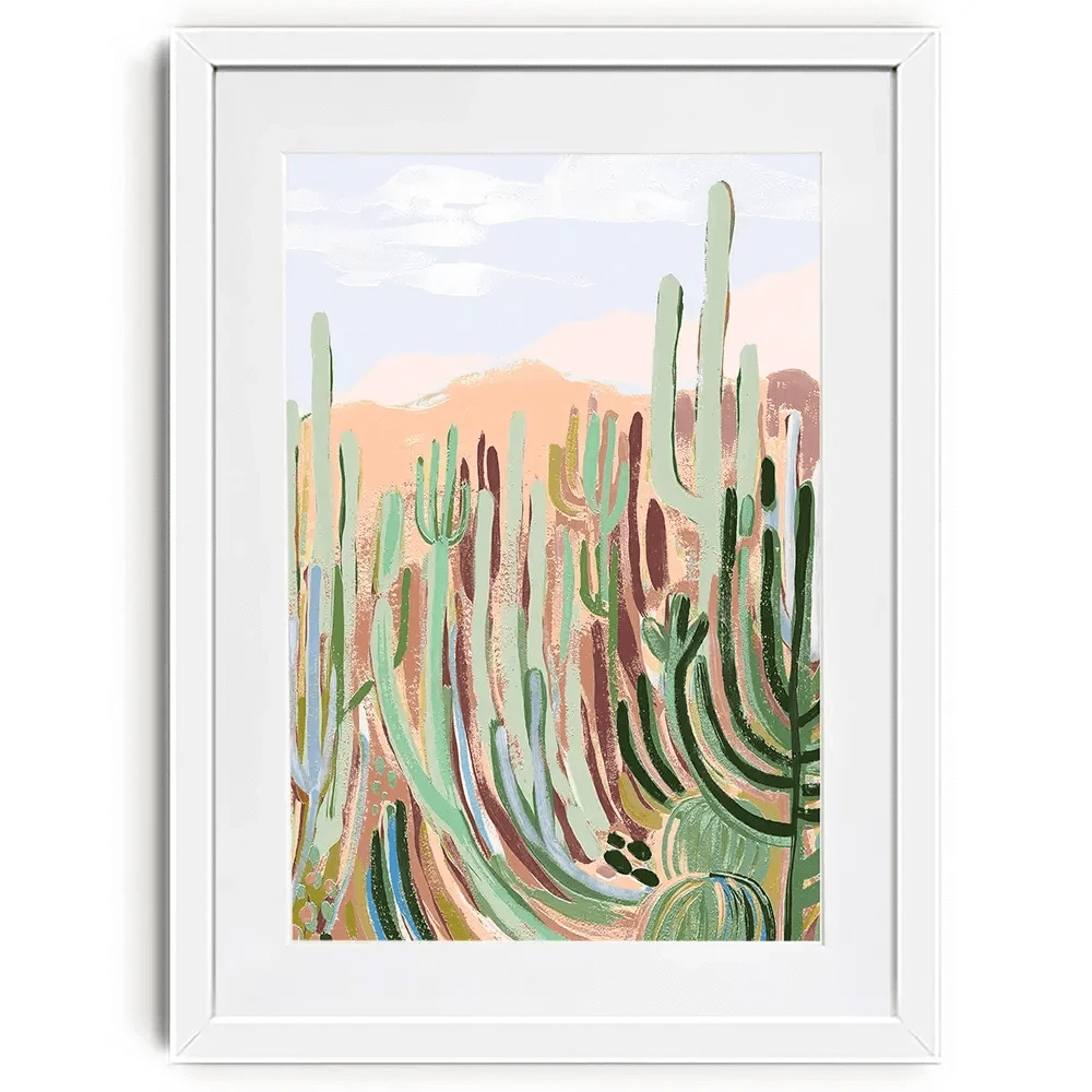 Warm Sunbaked Desert Framed Art Print Warm Sunbaked Desert Framed Art Print wall art product Laura Marr