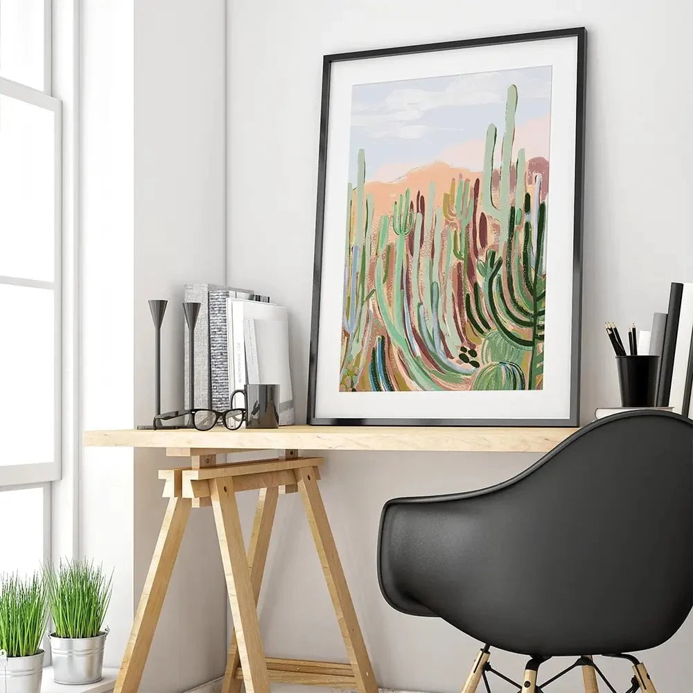 Warm Sunbaked Desert Framed Art Print Warm Sunbaked Desert Framed Art Print wall art product Laura Marr