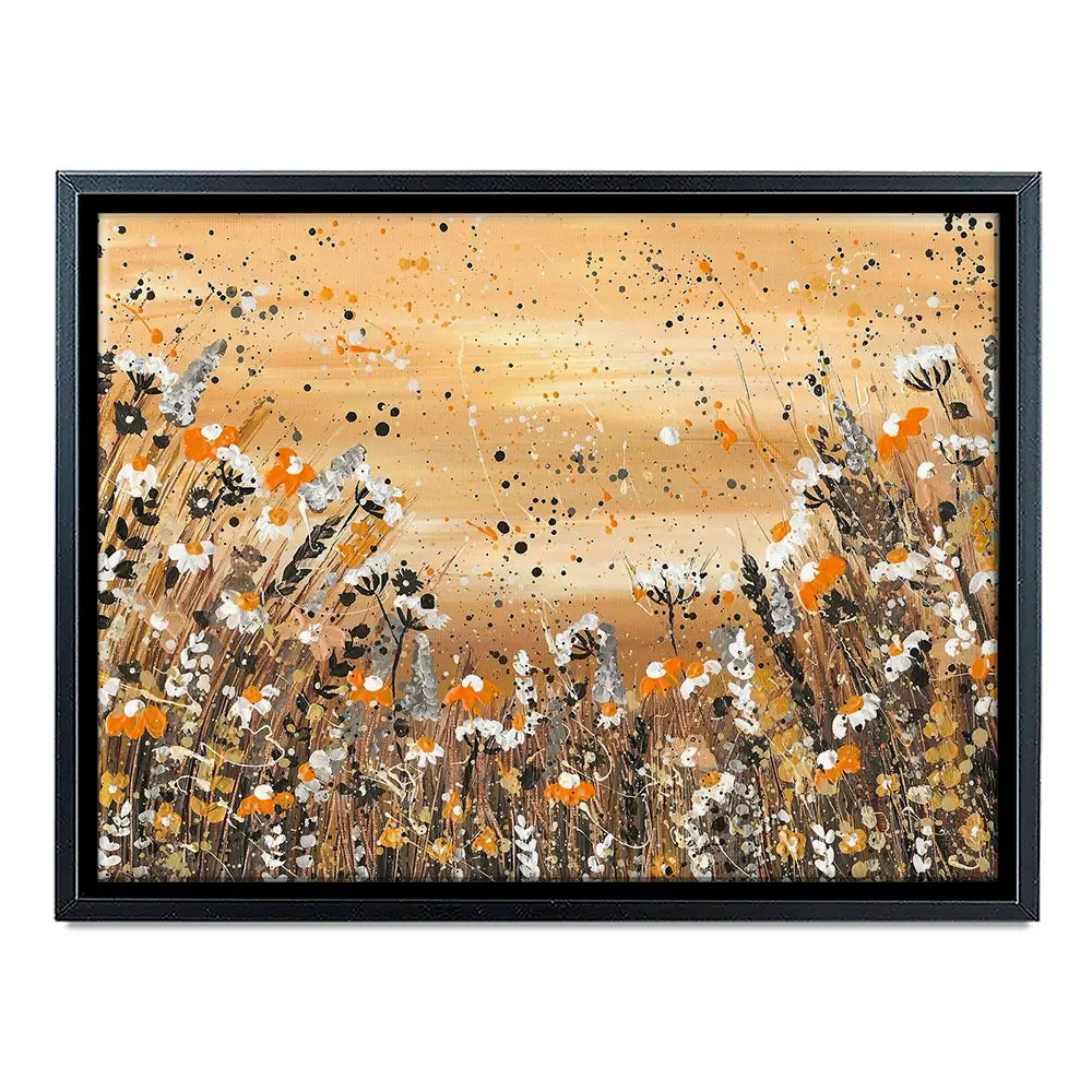 Warm Wildflowers Canvas Print Warm Wildflowers Canvas Print wall art product Emma LC Art