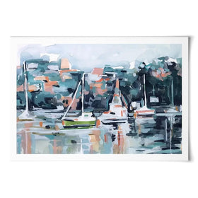 Watercolour Bay Art Print Watercolour Bay Art Print wall art product Emma Scarvey