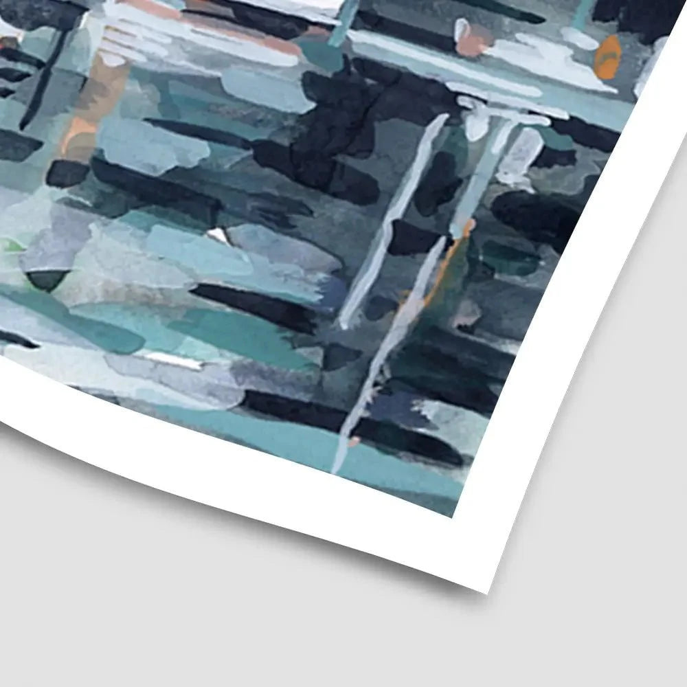 Watercolour Bay Art Print Watercolour Bay Art Print wall art product Emma Scarvey