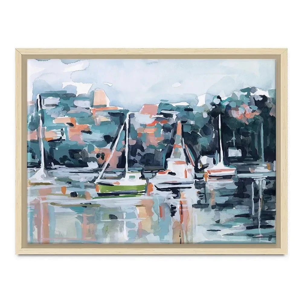 Watercolour Bay Canvas Print Watercolour Bay Canvas Print wall art product Emma Scarvey