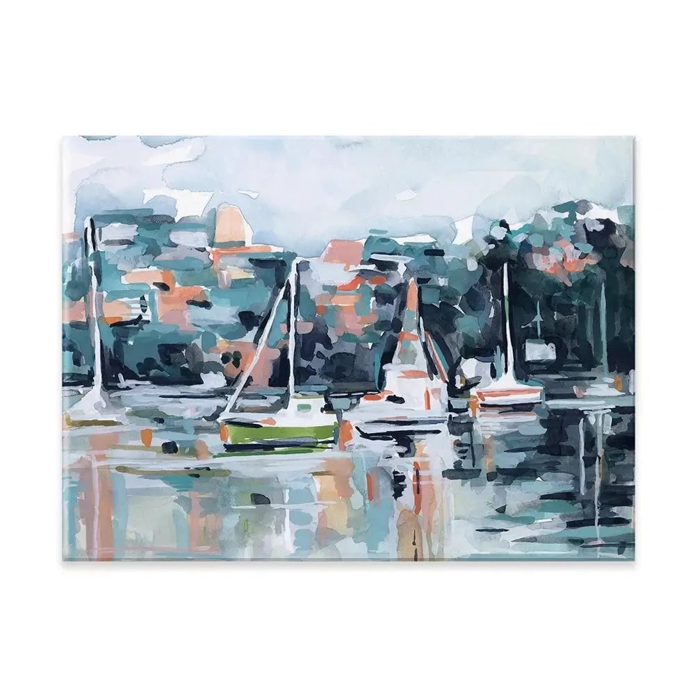 Watercolour Bay Canvas Print Watercolour Bay Canvas Print wall art product Emma Scarvey