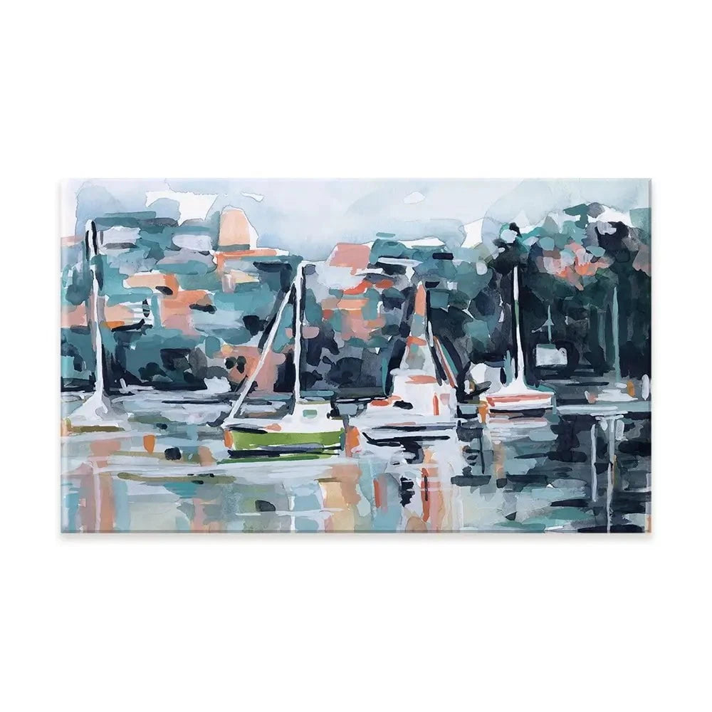 Watercolour Bay Canvas Print Watercolour Bay Canvas Print wall art product Emma Scarvey