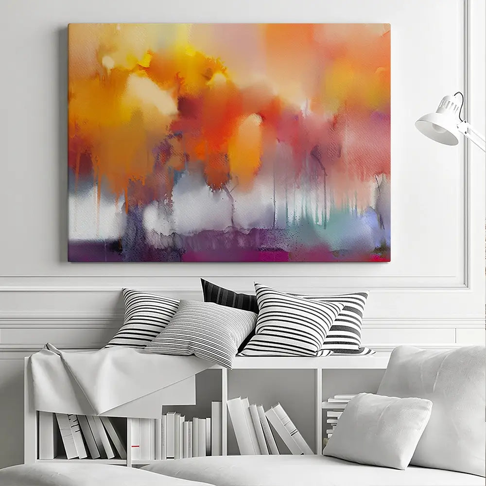 Watercolour Bleed Canvas Print Watercolour Bleed Canvas Print wall art product Art Print Shop