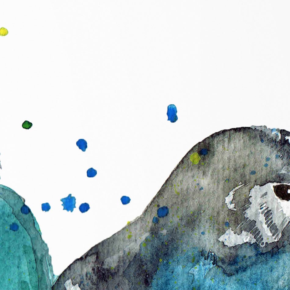 Watercolour Budgies Art Print wall art product Tatyana Komtsyan / Shutterstock