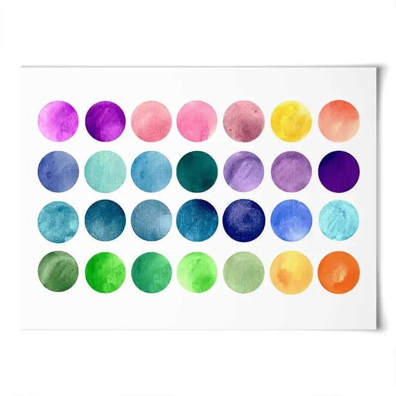 Watercolour Circles Art Print Watercolour Circles Art Print wall art product samui / Shutterstock