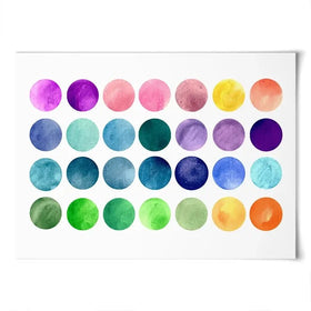 Watercolour Circles Art Print Watercolour Circles Art Print wall art product samui / Shutterstock