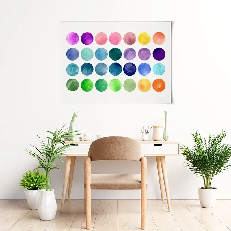 Watercolour Circles Art Print Watercolour Circles Art Print wall art product samui / Shutterstock
