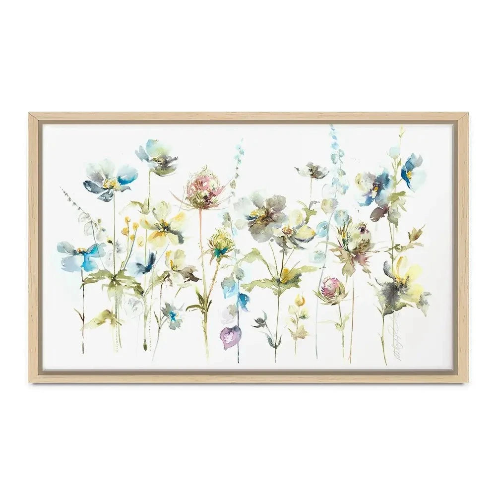 Watercolour Flower Stems Canvas Print Watercolour Flower Stems Canvas Print wall art product Nicola Jane Rowles