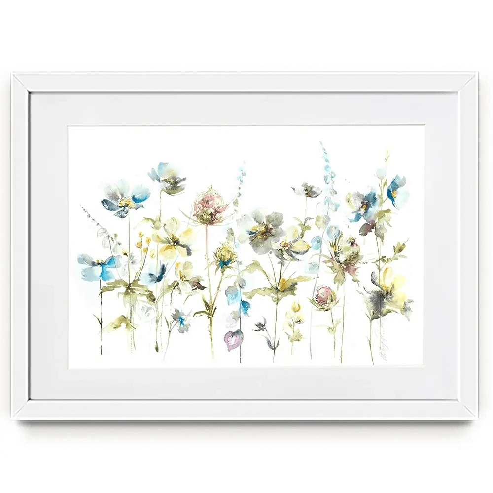 Watercolour Flower Stems Framed Art Print Watercolour Flower Stems Framed Art Print wall art product Nicola Jane Rowles