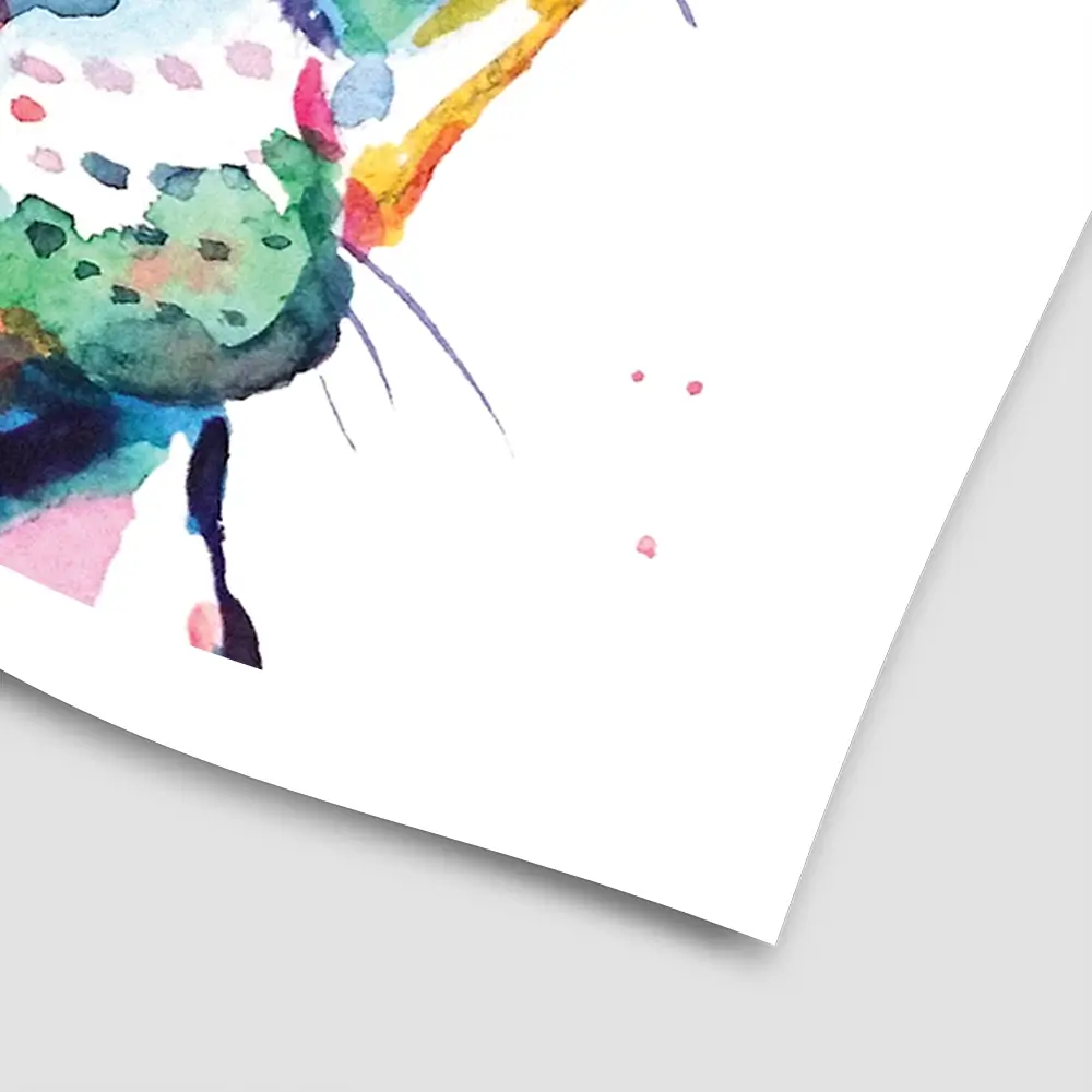 Watercolour Frenchie Square Art Print Watercolour Frenchie Square Art Print wall art product Art Print Shop