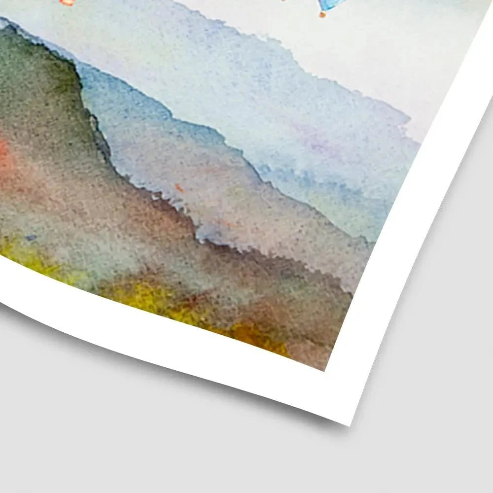 Watercolour Hot Air Balloons Art Print Watercolour Hot Air Balloons Art Print wall art product Painterstock / Shutterstock