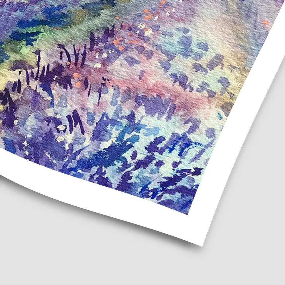 Watercolour Lavender Field Square Art Print Watercolour Lavender Field Square Art Print wall art product EL_Art / Shutterstock