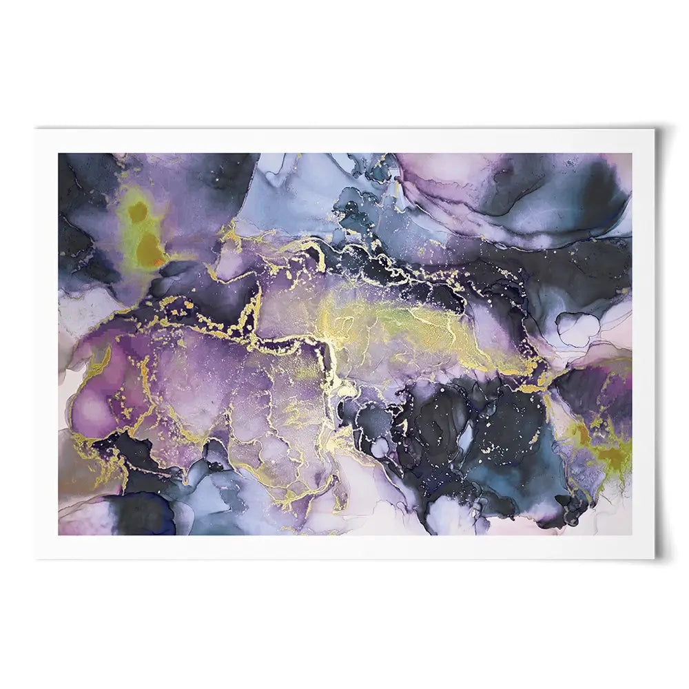 Watercolour Marble Purple Blend Art Print Watercolour Marble Purple Blend Art Print wall art product Seamless Watercolor / Shutterstock
