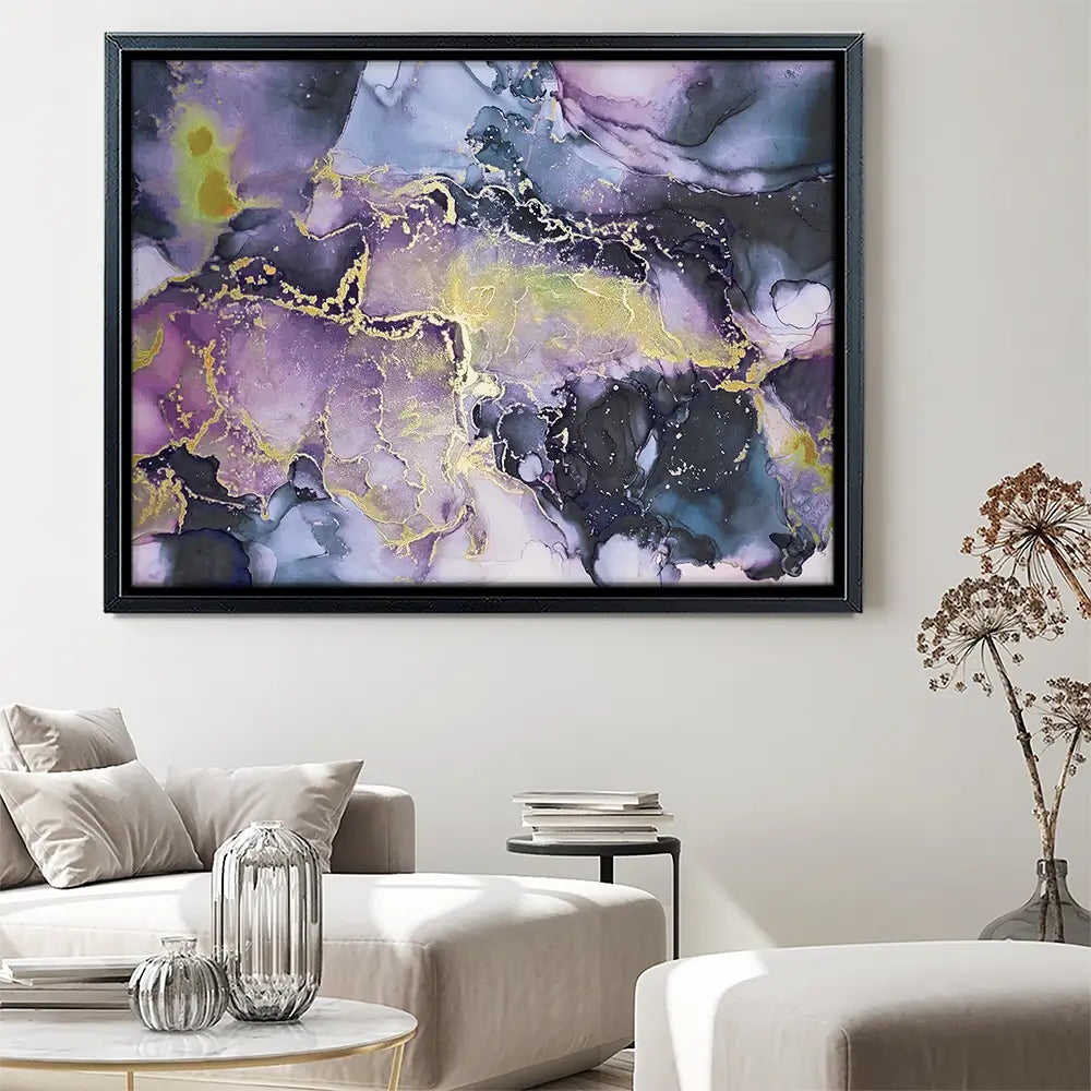 Watercolour Marble Purple Blend Canvas Print Watercolour Marble Purple Blend Canvas Print wall art product Seamless Watercolor / Shutterstock
