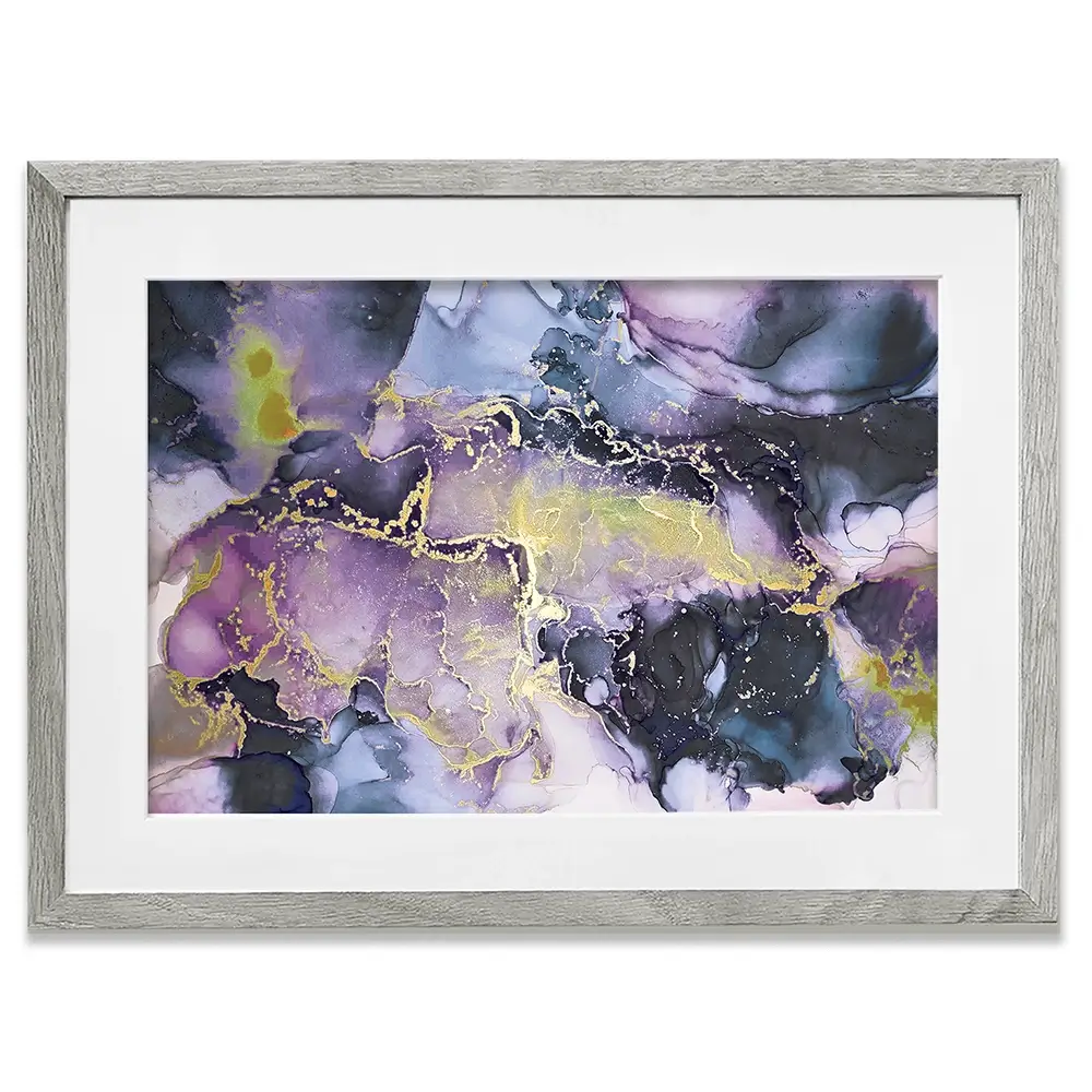 Watercolour Marble Purple Blend Framed Art Print Watercolour Marble Purple Blend Framed Art Print wall art product Seamless Watercolor / Shutterstock