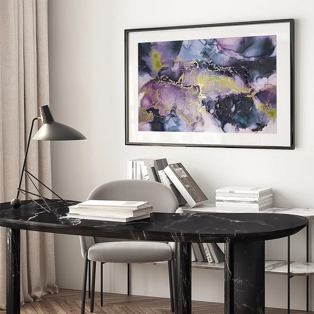 Watercolour Marble Purple Blend Framed Art Print Watercolour Marble Purple Blend Framed Art Print wall art product Seamless Watercolor / Shutterstock
