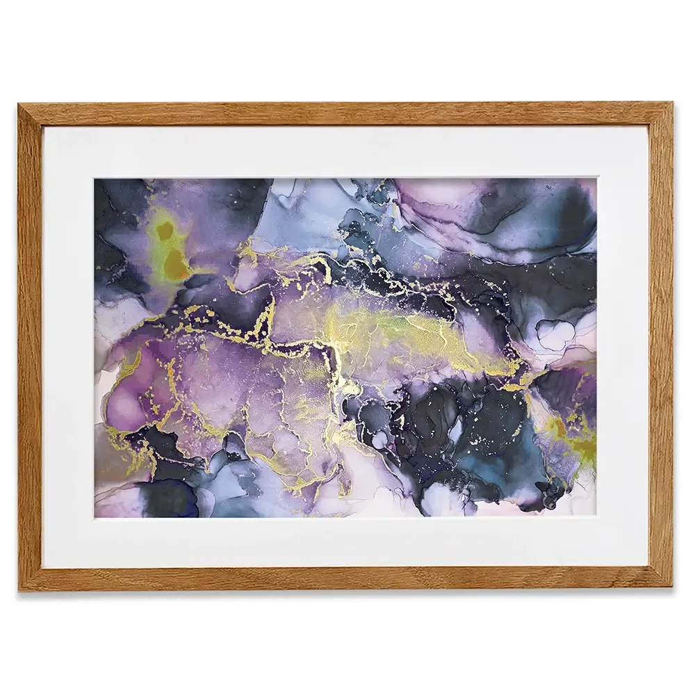 Watercolour Marble Purple Blend Framed Art Print Watercolour Marble Purple Blend Framed Art Print wall art product Seamless Watercolor / Shutterstock