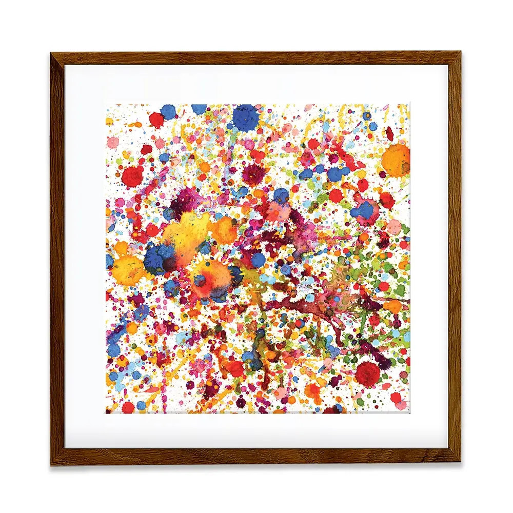 Watercolour Paint Splash Square Framed Art Print Watercolour Paint Splash Square Framed Art Print wall art product prapass / Shutterstock