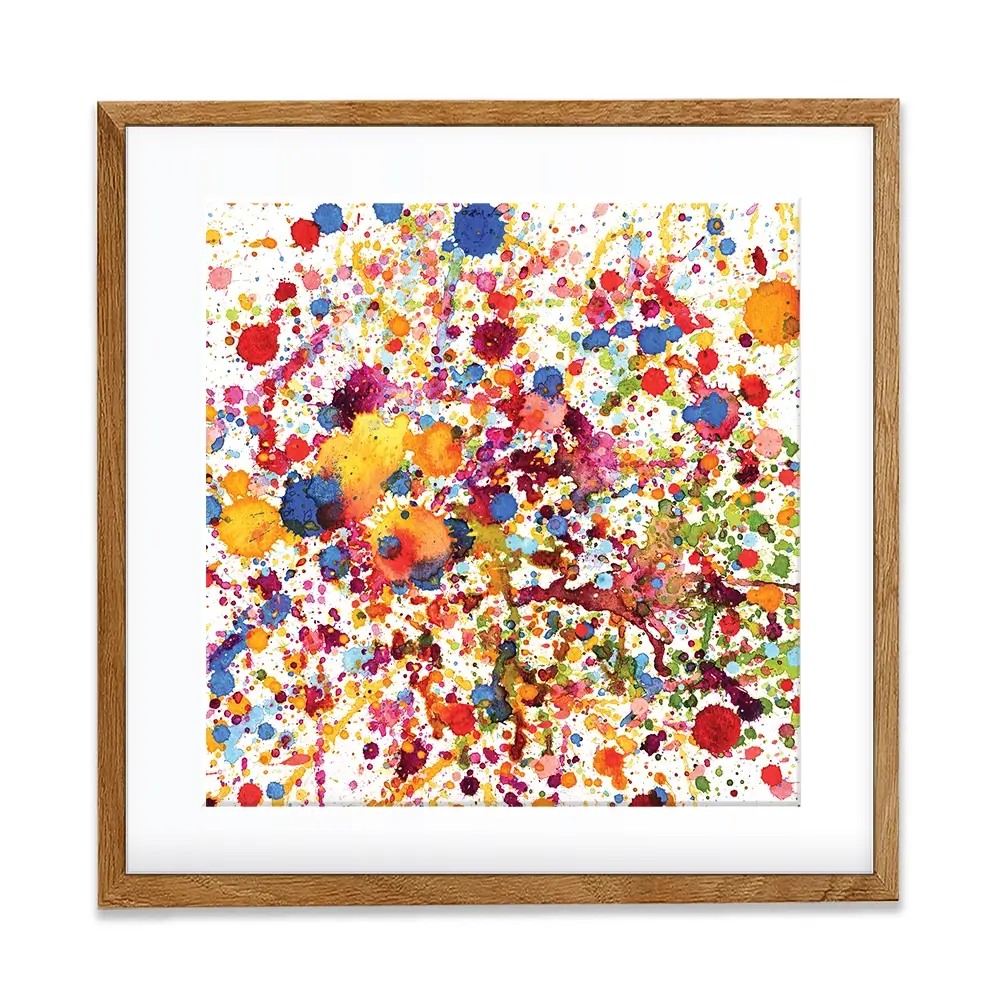Watercolour Paint Splash Square Framed Art Print Watercolour Paint Splash Square Framed Art Print wall art product prapass / Shutterstock