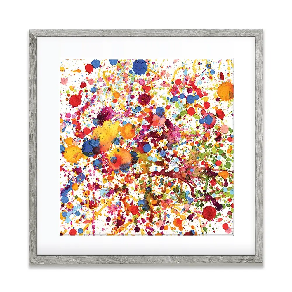 Watercolour Paint Splash Square Framed Art Print Watercolour Paint Splash Square Framed Art Print wall art product prapass / Shutterstock