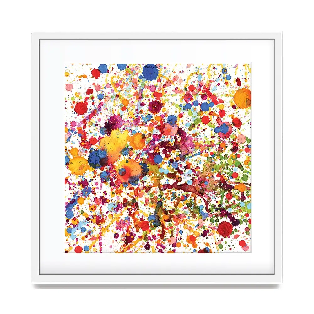 Watercolour Paint Splash Square Framed Art Print Watercolour Paint Splash Square Framed Art Print wall art product prapass / Shutterstock