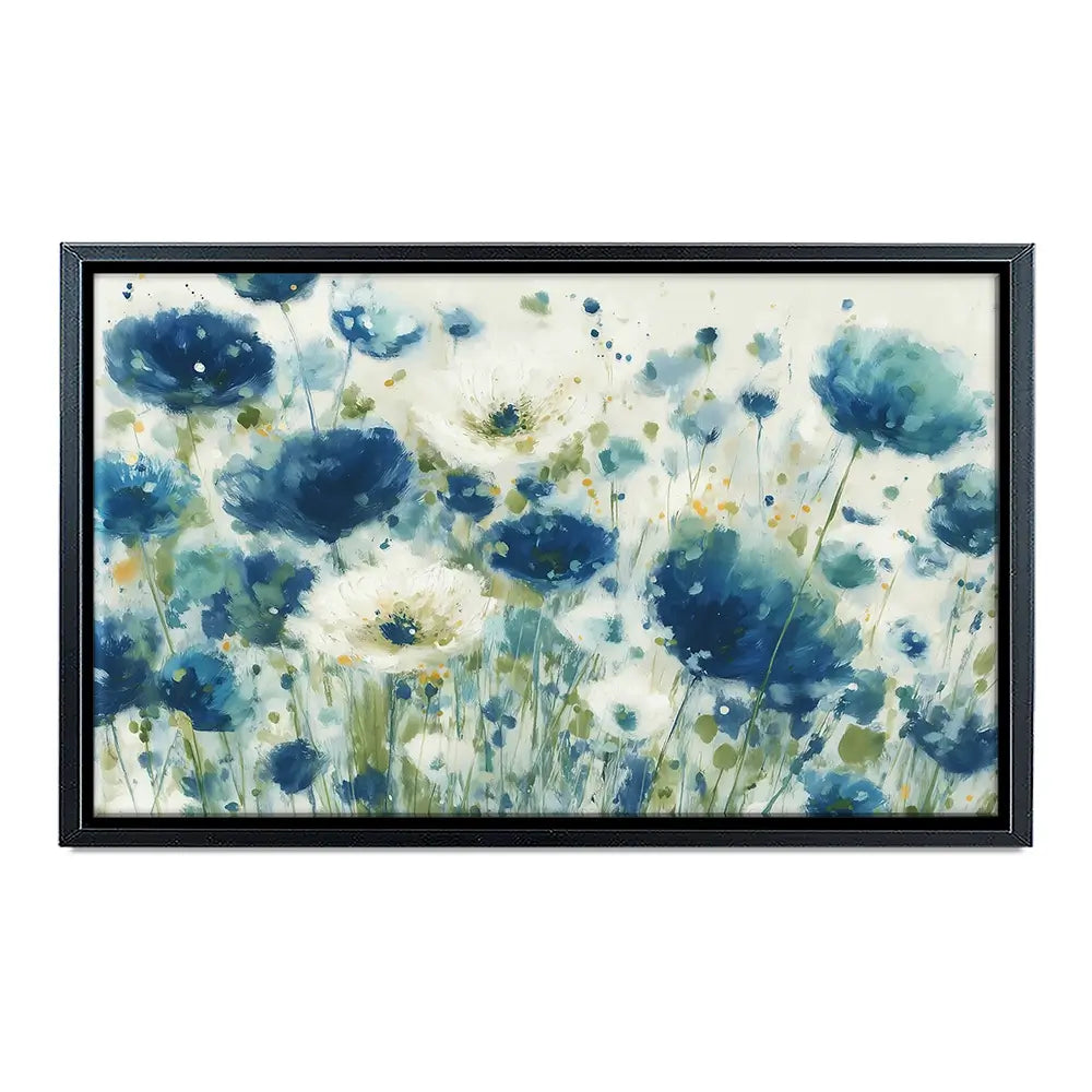 Watercolour Poppies On Ivory Canvas Print Watercolour Poppies On Ivory Canvas Print wall art product Chromatic Storm Studio