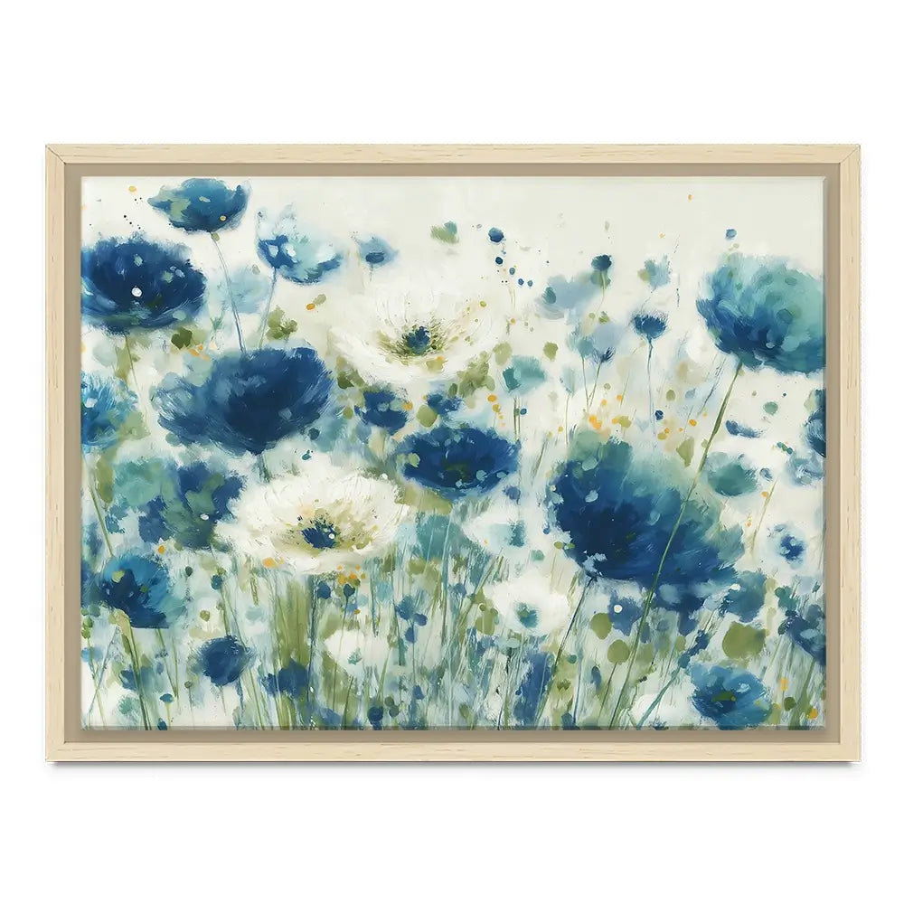 Watercolour Poppies On Ivory Canvas Print Watercolour Poppies On Ivory Canvas Print wall art product Chromatic Storm Studio