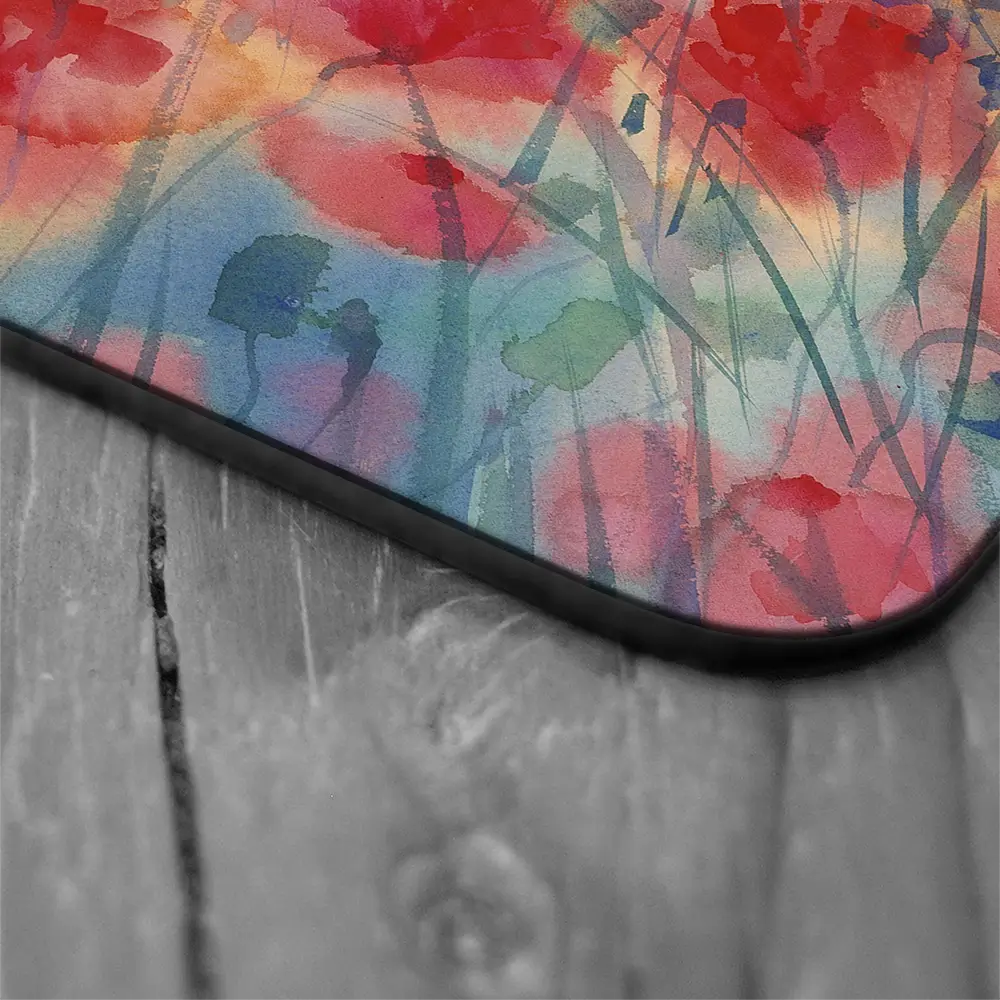 Watercolour Poppy Field Coaster Set Watercolour Poppy Field Coaster Set wall art product Egle Lipeikaite / Shutterstock