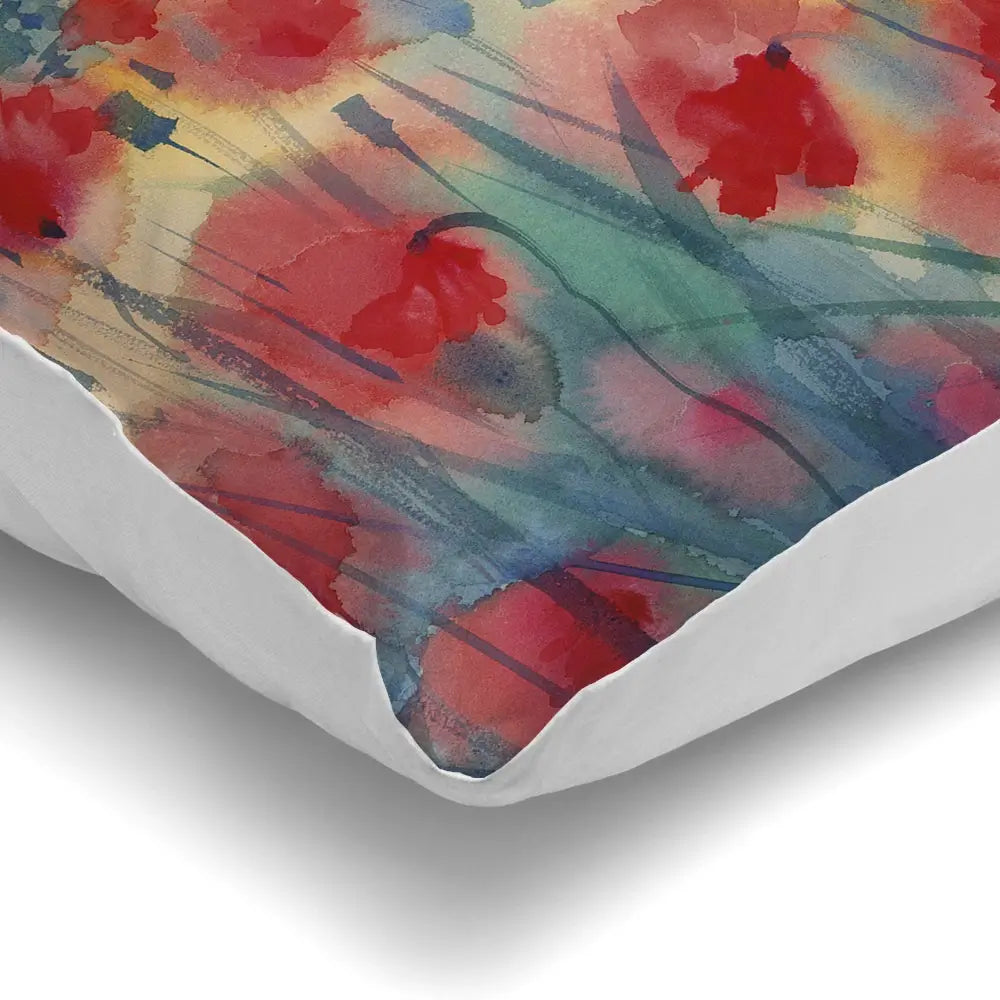 Watercolour Poppy Field Cushion Watercolour Poppy Field Cushion wall art product Egle Lipeikaite / Shutterstock