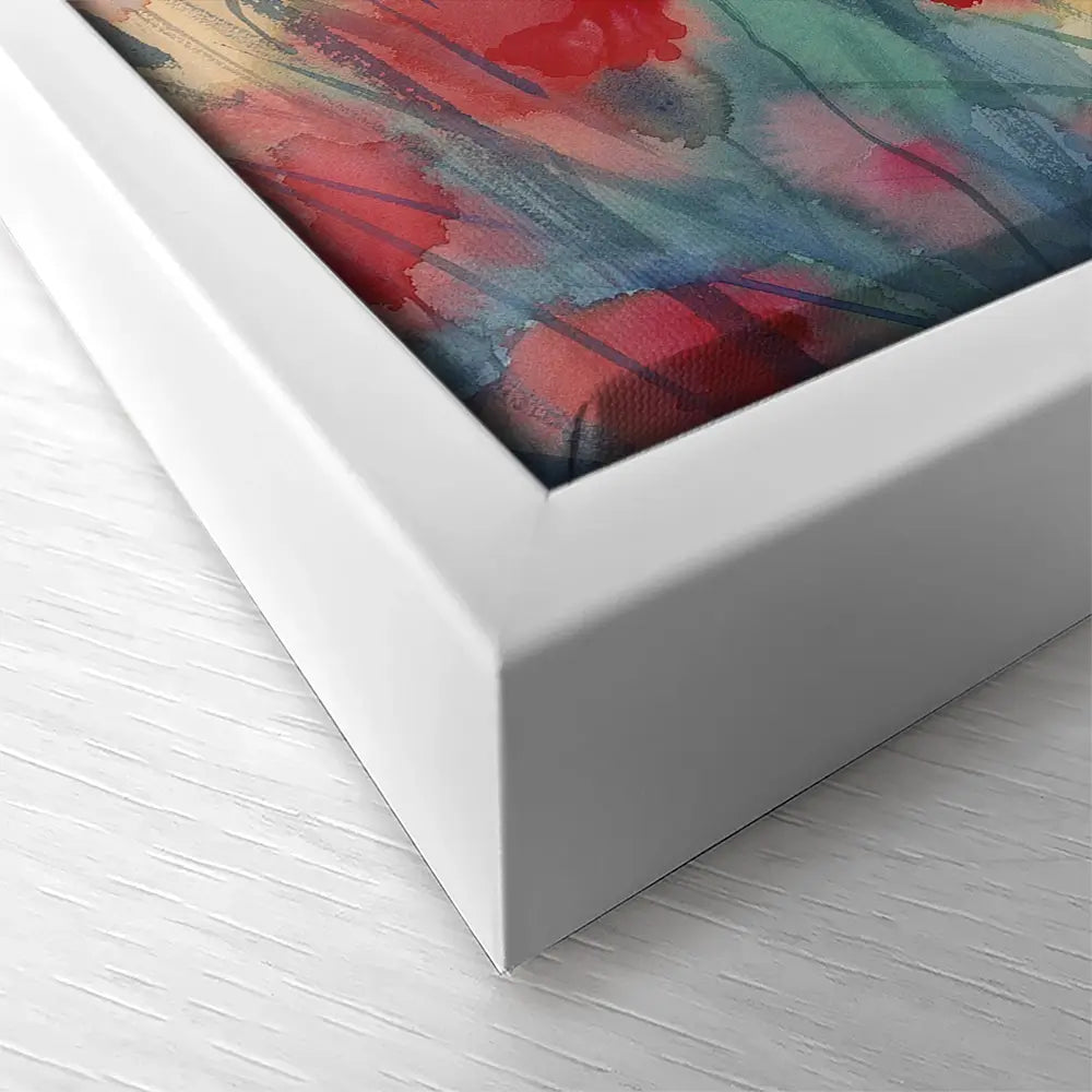 Watercolour Poppy Field Square Canvas Print Watercolour Poppy Field Square Canvas Print wall art product Egle Lipeikaite / Shutterstock